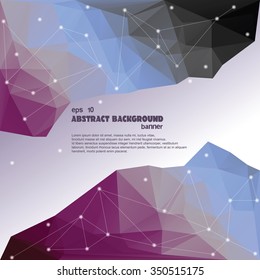 Abstract 3D geometric colorful background. Vector EPS 10 low poly illustration