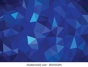 Abstract 3D geometric colorful blue background
