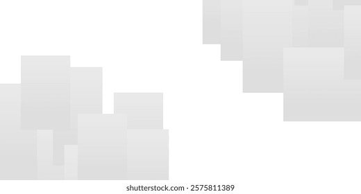 Abstract 3D Geometric Cube Design with Square Shapes and Grey Texture. A background image with overlapping light gray squares. It is used as a background or accent piece