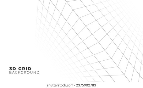 abstract 3d geometric cubic wireframe layout template design 