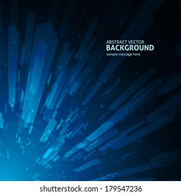 Abstract 3d geometric haxagon lines vector background. Poster or banner geometric design.