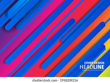 Abstract 3d geometric hexagon lines vector background. Poster or banner geometric design.
