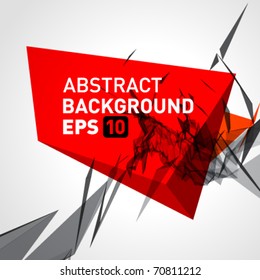 Abstract 3d geometric lines modern grunge vector background. Eps 10.