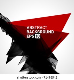 Abstract 3d geometric lines modern grunge vector background. Eps 10.