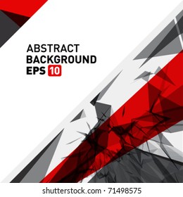 Abstract 3d geometric lines modern grunge vector background. Eps 10.