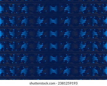Abstract 3d geometric ornament background. Geometric design of poster or banner. Metal background.	