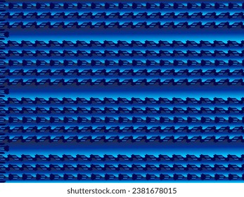 Abstract 3d geometric ornament background. Geometric design of poster or banner. Metal background.