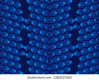 Abstract 3d geometric ornament background. Geometric design of poster or banner. Metal background.	