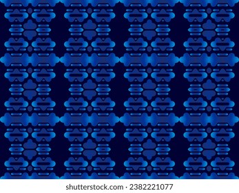 Abstract 3d geometric ornament background. Geometric design of poster or banner. Metal background.	