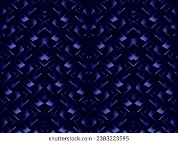Abstrakter, geometrischer, 3D-Ornament-Hintergrund. Geometrisches Design von Poster oder Banner. Metallhintergrund.	