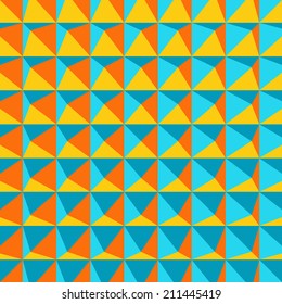 Abstract 3d geometric pattern. Polygonal background. Vector illustration.