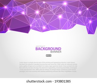 Abstract 3D geometric polygonal colorful background. Vector EPS 10 illustration.
