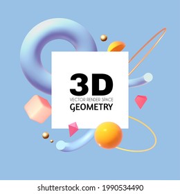 Resumen del fondo de representación geométrica 3D. Espacio mínimo realista.