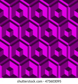 Abstract 3d geometric seamless patter