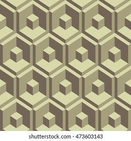 Abstract 3d geometric seamless patter
