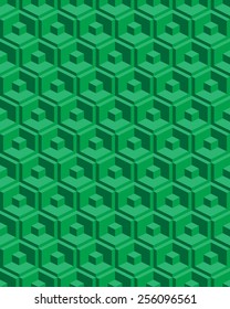 Abstract 3d geometric seamless pattern.