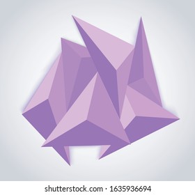 Abstract 3d geometric triangle background