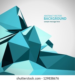 Abstract 3d geometric vector background