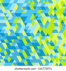 Abstract 3d geometrical background. Mosaic. Vector illustration. 
