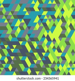 Abstract 3d geometrical background. Mosaic. Vector illustration.