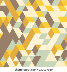 Abstract 3d geometrical background. Mosaic. Vector illustration.