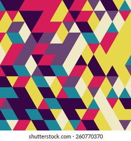 Abstract 3d geometrical background. Mosaic. Vector illustration.