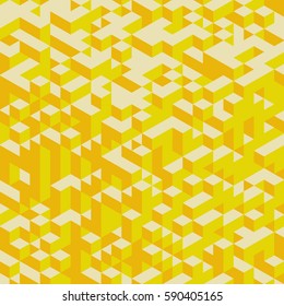 Abstract 3d geometrical background. Mosaic. Vector illustration. 