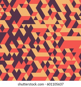 Abstract 3d geometrical background. Mosaic. Vector illustration.