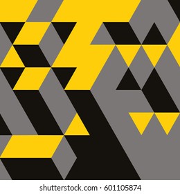 Abstract 3d geometrical background. Mosaic. Vector illustration.