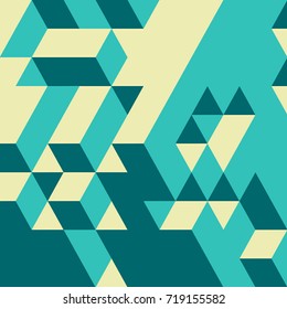 Abstract 3d geometrical background. Mosaic. Vector illustration.