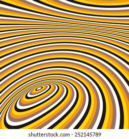 Abstract 3d geometrical background. Pattern with optical illusion. Vector illustration. 