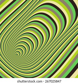 Abstract 3d geometrical background. Pattern with optical illusion. Vector illustration. 