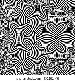 Abstract 3d Geometrical Background. Pattern With Optical Illusion. Vector Illustration. 