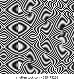 Resumen 3d Fondo Geométrico. Patrón Con Ilusión Óptica. Ilustración vectorial. 