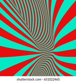 Abstract 3D geometrical background. Pattern with optical illusion. Vector illustration.