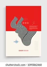 Abstract 3D geometrical background. Vector illustration.