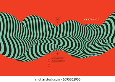 Abstract 3D geometrical background. Vector illustration.