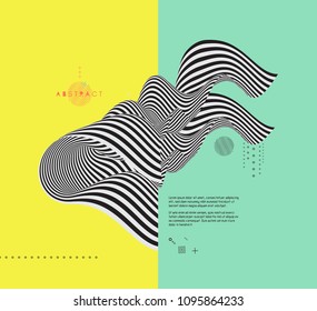 Abstract 3D geometrical background. Vector illustration.