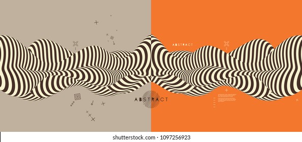 Abstract 3D geometrical background. Vector illustration.