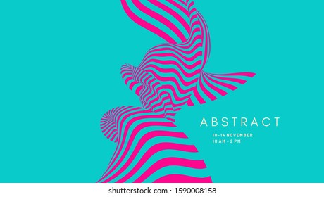 Abstract 3D geometrical background. Vector illustration.