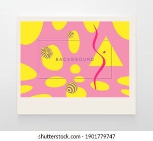 Abstract 3D geometrical background. Vector illustration in futuristic style. Design for banner, flyer, poster, cover or brochure.