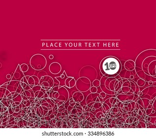 Abstract 3D Geometrical Circle Design, eps10 vector