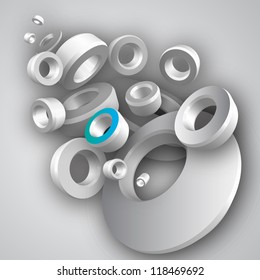 Abstract 3D geometrical design
