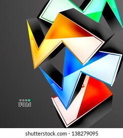 Abstraktes 3D-Geometrisches Design