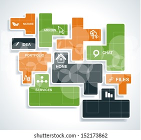 Abstract 3D Geometrical Design 