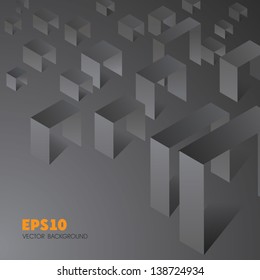 Abstract 3D Geometrical Design Background