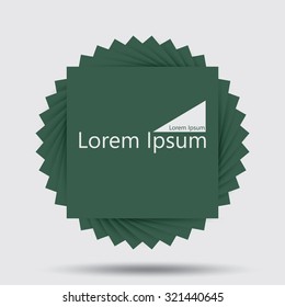 Abstract 3D Geometrical Design Element