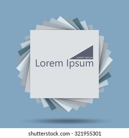 Abstract 3D Geometrical Design Element