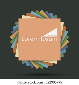 Abstract 3D Geometrical Design Element