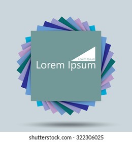 Abstract 3D Geometrical Design Element